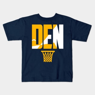 Throwback Denver Basketball Kids T-Shirt